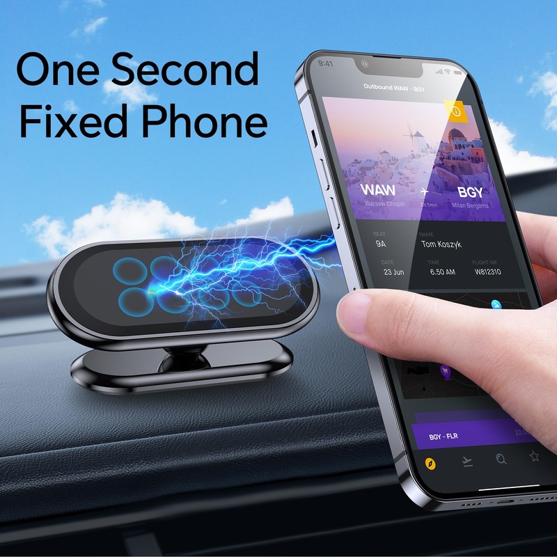 【2-Pack】 Magnetic Phone Holder for car, [ Super Strong Magnet