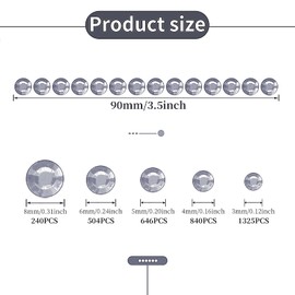 3555pcs Self Adhesive Face Gems for Makeup, Festival Jewels, Hair Gems, Rhinestone Stickers for Face, Eye, Makeup, Nail, Body, Crafts 5sheets (white-3/4/5/6/8mm)