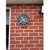 YTAONS Outdoor Wall Clock for Garden, Patio and Deck, 12in