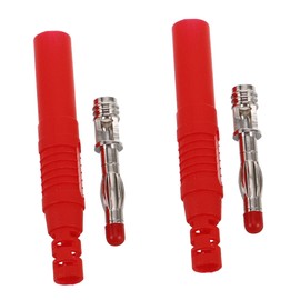 Mikinona 2pcs Safety Seal Banana Plugs PVC Shell Heat Resistant 4mm Banana Connector for DIY Wiring