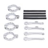 Motorcycle Headlight Mounting Bracket 39 to 41mm Bright Silver Surface