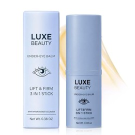LUXE BEAUTY Bálsamo para debajo de los ojos con PDRN y extracto de colágeno, bálsamo hidratante 3 en 1 para debajo de los ojos, labios, cuello y línea