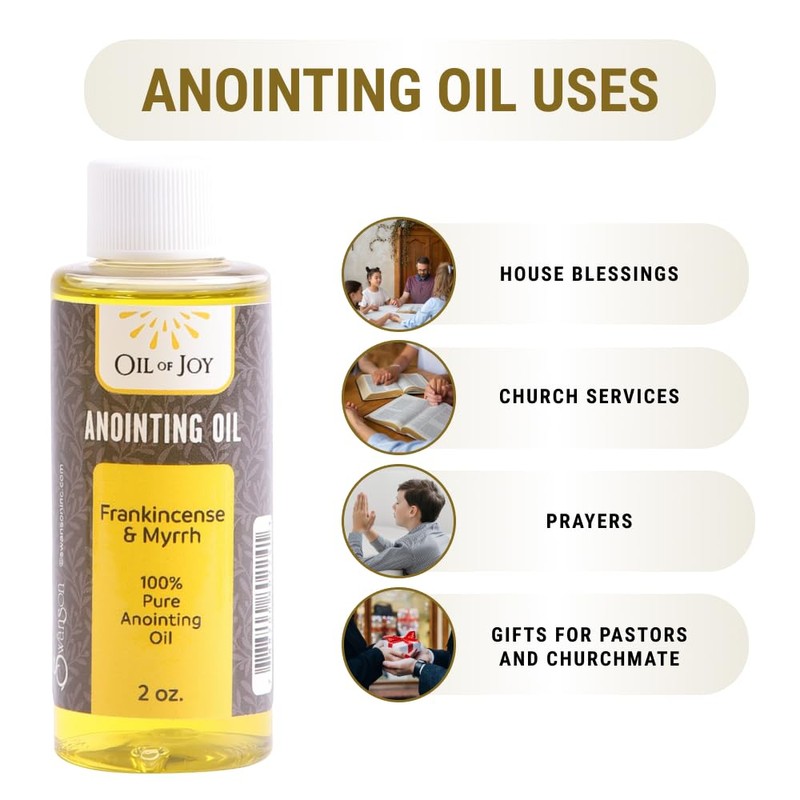 Swanson Christian Products Frankincense and Myrrh Anointing Oil 2 Oz