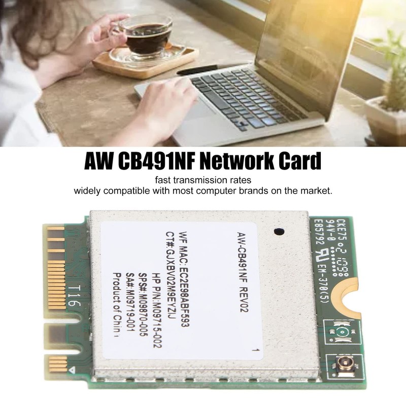 WiFi Card RTL8821CE M.2 Interface BT4.2 High Speed Plug and