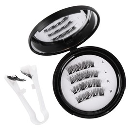 NOWFRESH Magnetic Eyelashes with Applicator - No Glue Needed, Reusable Natural Look Cat Eye Lashes for Daily/Party/Wedding - Easy to Apply False Eyelashes for Beginners, Busy Women (1 Pair)