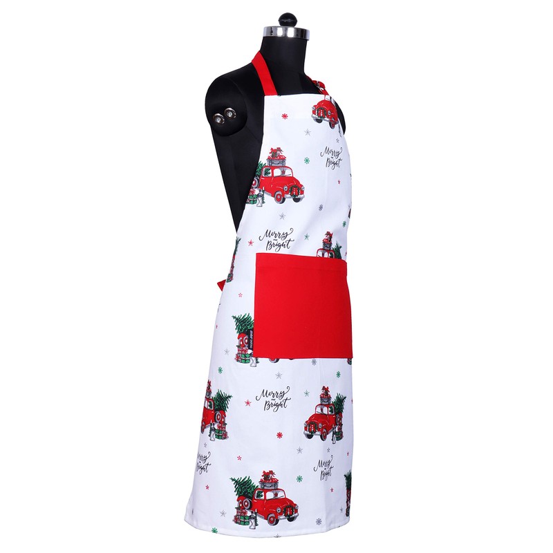 AMOUR INFINI Cotton Womens Apron for Kitchen, Grilling, Baking with