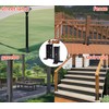 4 Pcs Adjustable Deck Post Anchor Brackets Kit Fits 1.5x1.5,