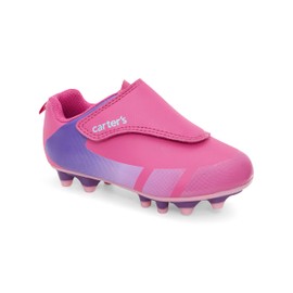 carter's Girls Fica Sport Cleats, Fuchsia, 2 Little Kid
