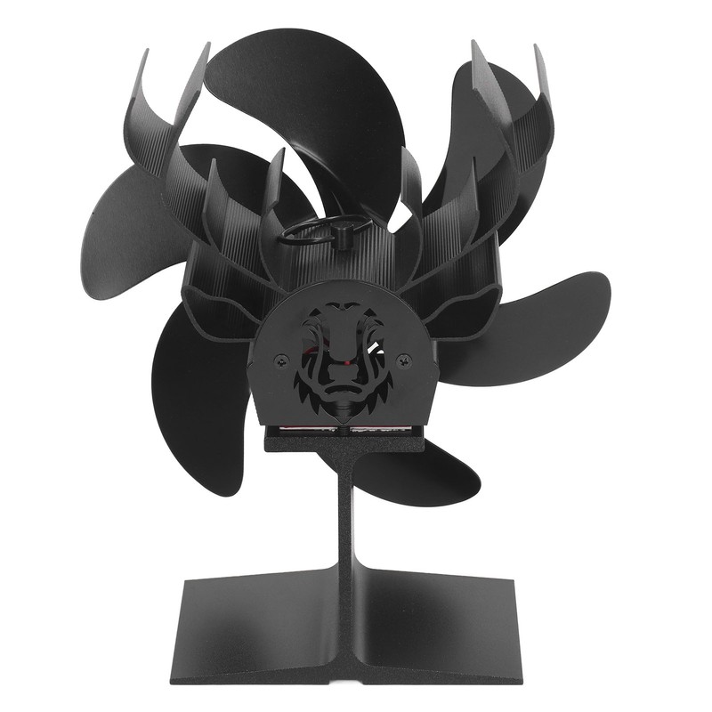 Wood Stove Fan 6 Blades Heat Powered Burning Fireplace Fan