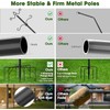 Arrinew String Light Poles 9 FT Metal Poles with Hook
