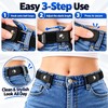Unisex 3cm Elastic Fabric Belt for Jeans and Pants, Invisible-Style