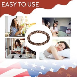 2pcs Overnight Curls Headband, Dual Use Rod Headband Round Leopard Print Hair Rollers Styling Tool with 2 Combs