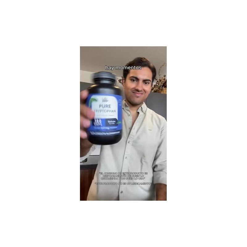 Triptófano Life 360 Pure Tryptophan 180 Cápsulas Sabor