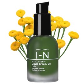 Aceite verde líquido, aceite hidratante facial para una piel radiante, tratamiento hidratante ligero orgánico, vegano, 1 oz