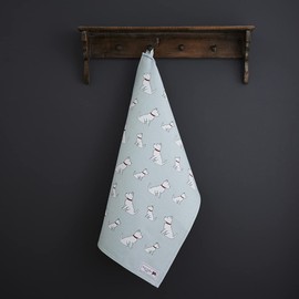 Sweet William Westie Tea Towel