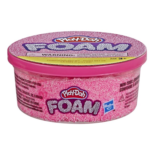 Play-Doh Foam Pink Single Can of Non-Toxic Modeling Foam for Kids 3 Years & Up