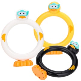 Xndryan Diving Toys for Swimming Pool, 3PCS Diving Rings Swimming Pool Games Confidence Building Swimming Toys Pool Toys Dive Toys Swimming Sinkers for Kids