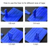Tape Splicing Set, Blue Splicing Block with 2 Leader Tapes