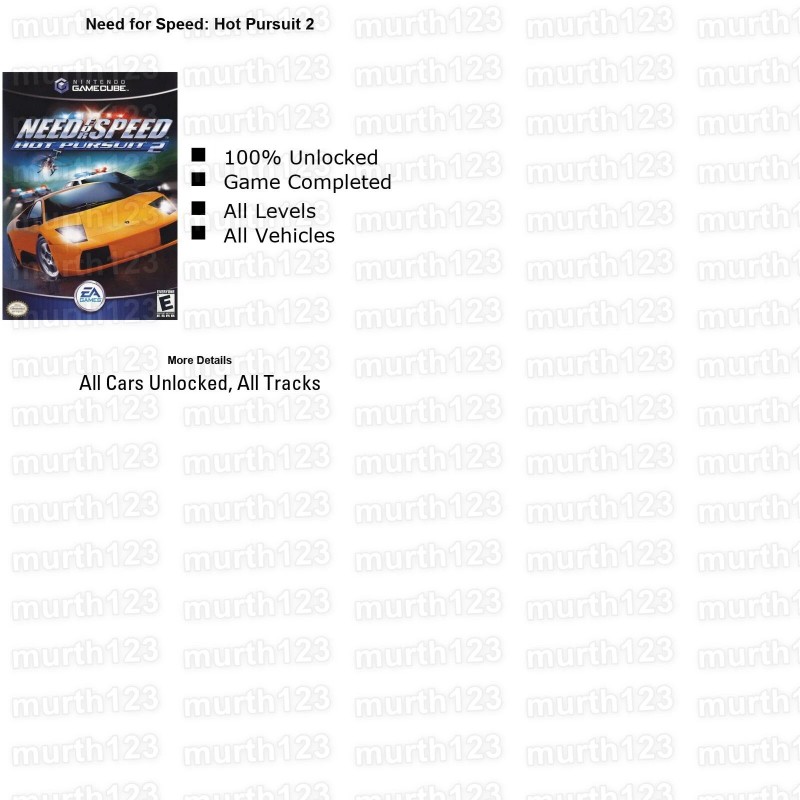 Unbranded Need For Speed 100% Save Pack 8MB Gamecube GC