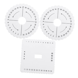 CORHAD 3pcs Bracelet Kits Friendship Bracelet Braided Bracelets Braided Plate Foam Looms Beads for Bracelets Making Cord Weaving Tools Knitting Loom Rope Knitter Braiding Board Eva