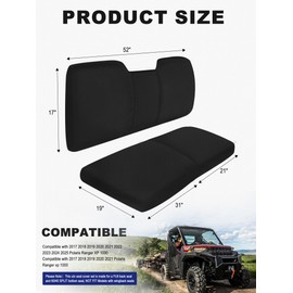 ZIDIYORUO Heavy-Duty UTV Seat Covers Fit for Polaris Ranger 1000（2020-2025）/ Polaris Ranger XP 1000 (2017-2025) | Waterproof, Dog-Proof & Easy-Clean, Durable Oxford Fabric (Camo)