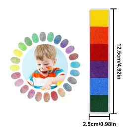 Finger Craft Ink Pad, 12 Color Washable Ink Stamp Pads for Handicrafts, DIY Scrapbooking, Card Making, Paper, Rubber Stamps, Wood