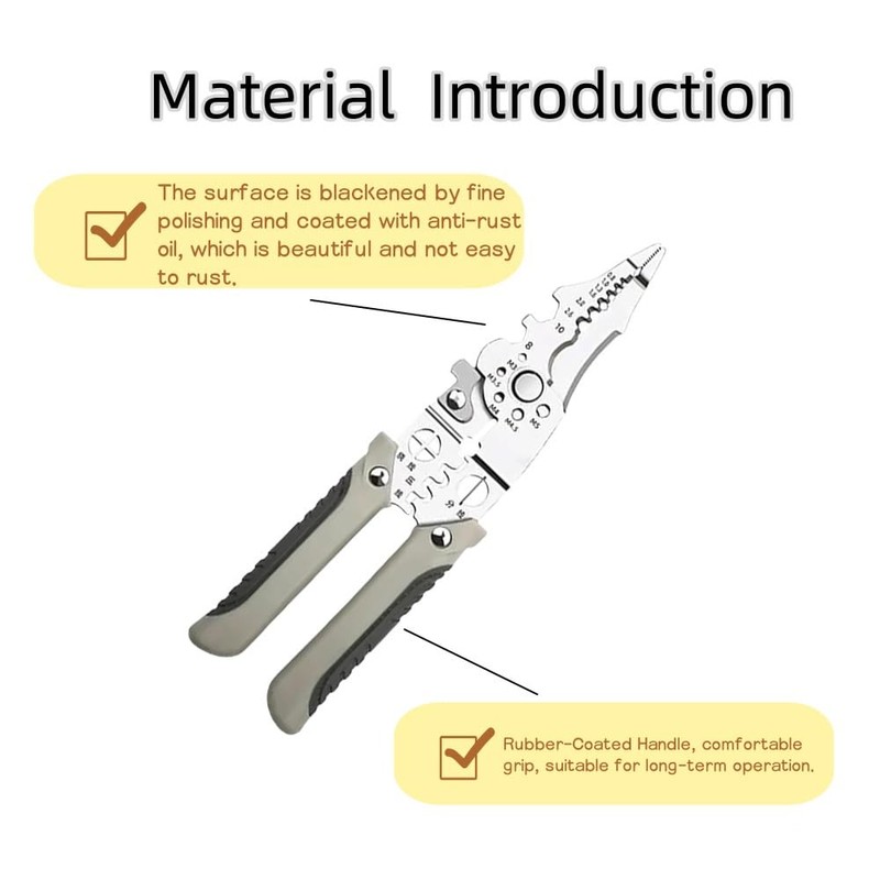 New Multi-functional electrician special stripping pliers stripping splitter pliers winding