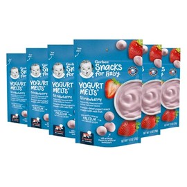 Gerber Baby Snacks Yogurt Melts, Strawberry, 1 Ounce (Pack of 7)