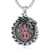 PROESS Berserk Necklace 925 Sterling Silver Dragon Berserk Pendant Chain