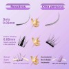 Racimos Extensiones De Pestañas Autoadhesivas Naturales Diy