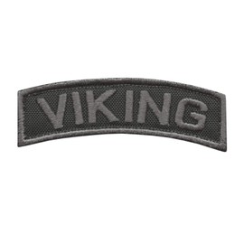 Parche opaco con pestaña de hombro vikingo, estilo nórdico, militar, moral militar, con cierre táctil