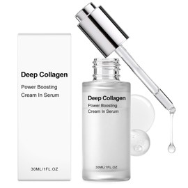 Maison Deep Collagen Serum, Deep Collagen Maison Cosmetics, Collagen Peptides Face Serum Against Wrinkles & Fine Lines, Anti-Ageing Serum, For All Skin Types