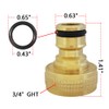 HQMPC HQMPC Garden Hose Quick Connect Solid Brass Quick Connector
