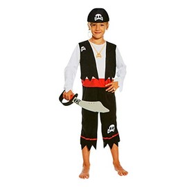 Fiestas Guirca Children's Pirate Costume – Two-Piece Children's Costume Set – Fancy Dress Costumes for Children from 5-6 Years – Premium Children's Pirate Costume for Boys and Girls