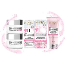 Rutina Antimanchas Loréal Paris Glycolic Bright Skincare 5pz