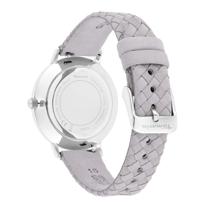 Tamaris Damen Analog Quarz Uhr mit Leder Armband