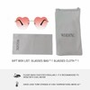 WDZAYXC Minimalist Frameless Heart Shaped Sunglasses, Cute and Fashionable Glasses,