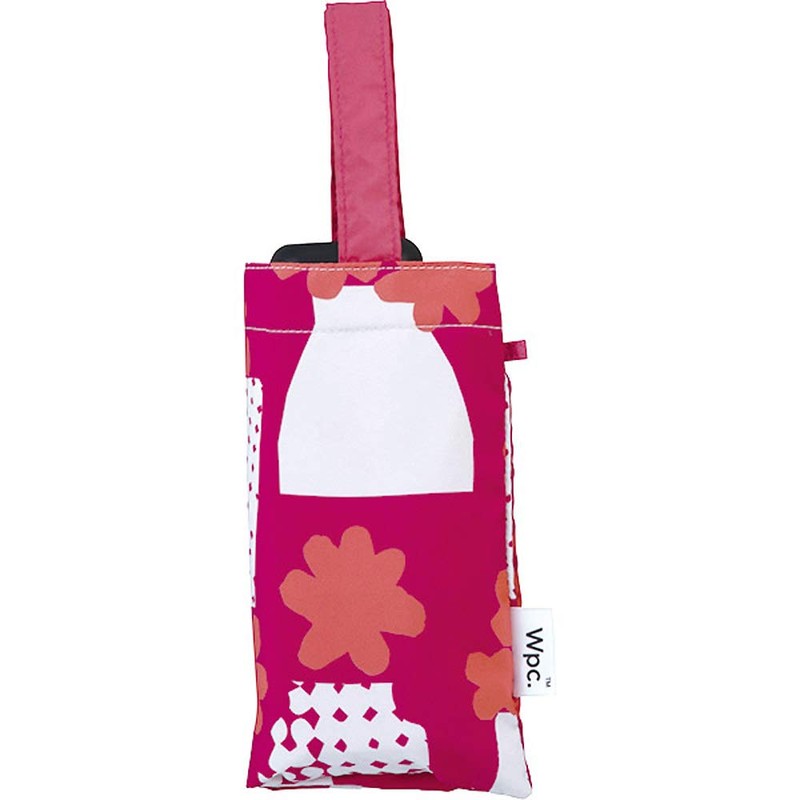 Wpc. 8963-261 Rain Umbrella, Flower Base, Mini, Red, 19.7 inches