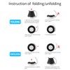 Ultrathin Food Grade Silicone Travel Foldable Electric Kettle Variable Temperature