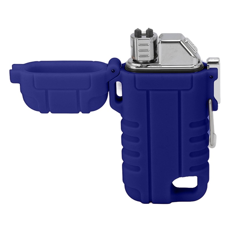 USB Rechargeable Lighter Windproof Dual Arc Lighter Waterproof Flameless Electric