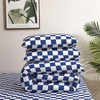 Houseri Royal Blue & White Buffalo Plaid Bedding Set -