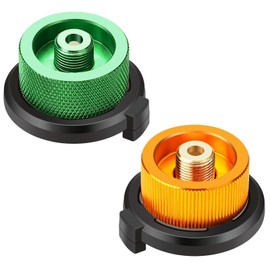 drado 2 Pcs Camping Gas Adapter Camping Stove Adapter Converter Gas Stove Adapter for Hiking and Camping Gas Burner