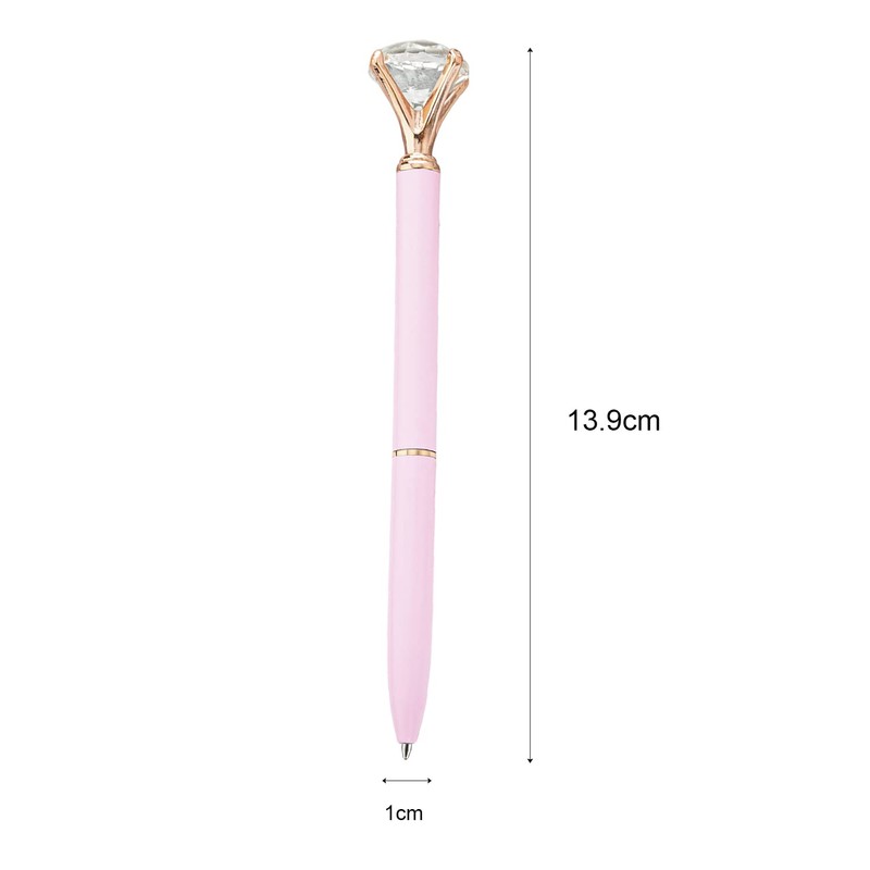 Rumyve Retractable Ballpoint Pens - Set of 3, Metal Diamond