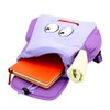 Explorer Backpack Bag Purple Smile Student Backpack Breathable Wearable Explorer