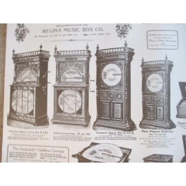 Regina Music Box Broadside Repro 17" x 22" 17 Styles