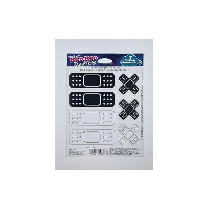 Boo Boo Decals - Bandage Decals for Automobile, RV, Boat,