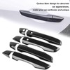 Door Handle Trim Cover Carbon Fiber Style Decoration Fit for