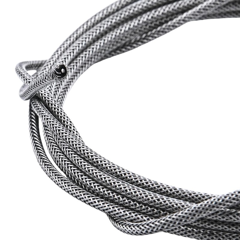 KHLESBY 20 Ft Braided Shielded Push-Back Cloth Metal Color Wire