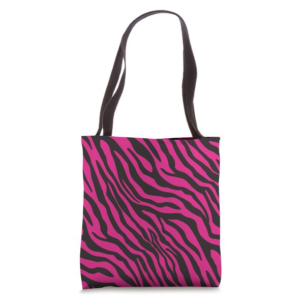 Hot Pink Zebra Animal Print African Safari Zookeeper Tote Bag