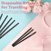 50 Pieces Disposable Eyebrow Brushes,Angled Brow Brush & Eyeshadow Brush